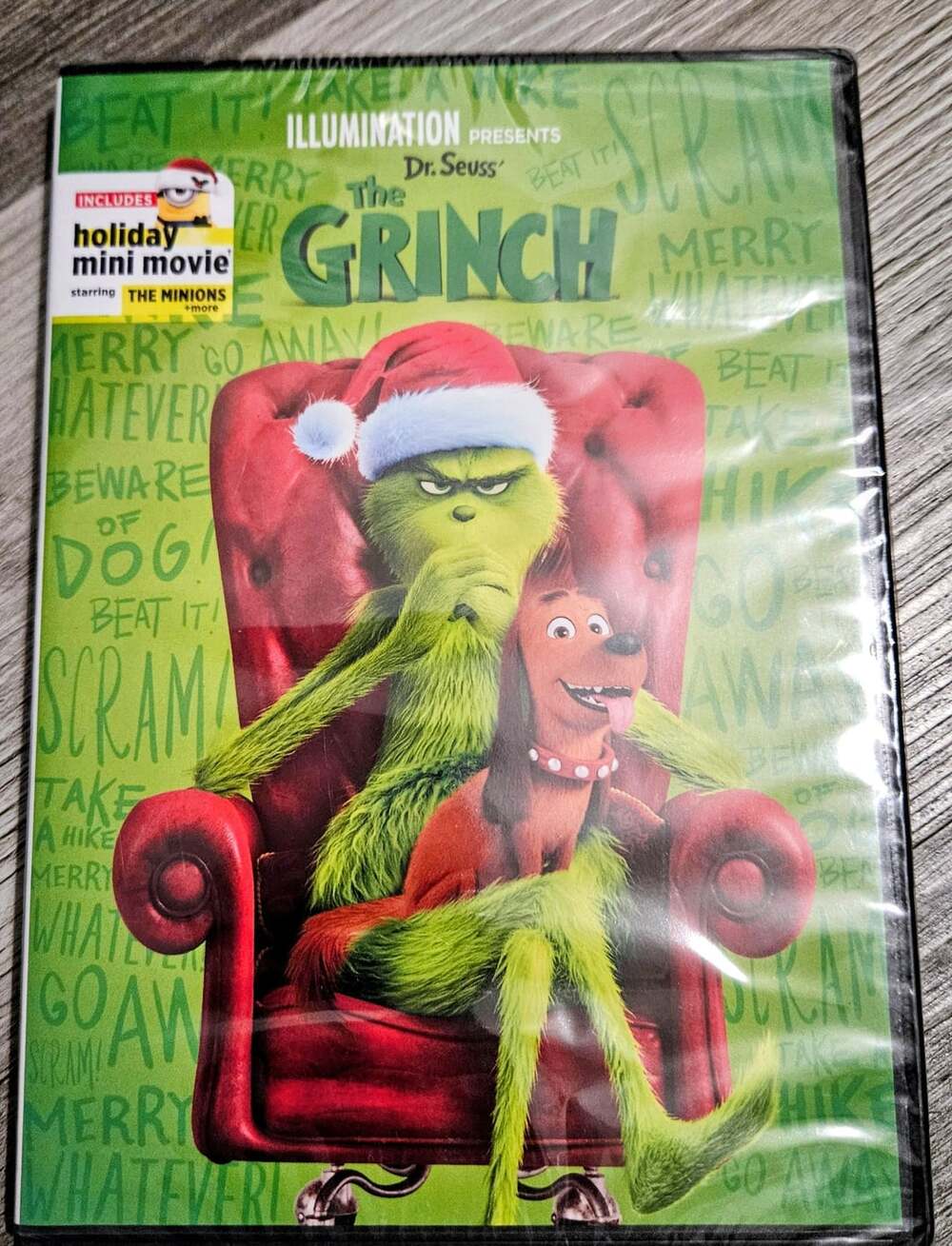 Dr Seuss The Grinch DVD 2018 Animated Movie Illumination Brand New Sealed Max